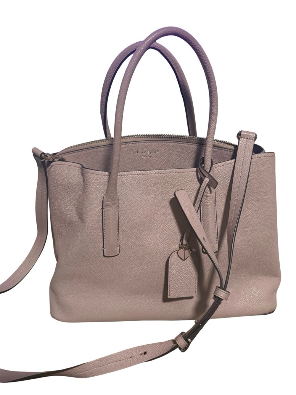 kate spade Dusty Lavender Pink Leather Crossbody Satchel